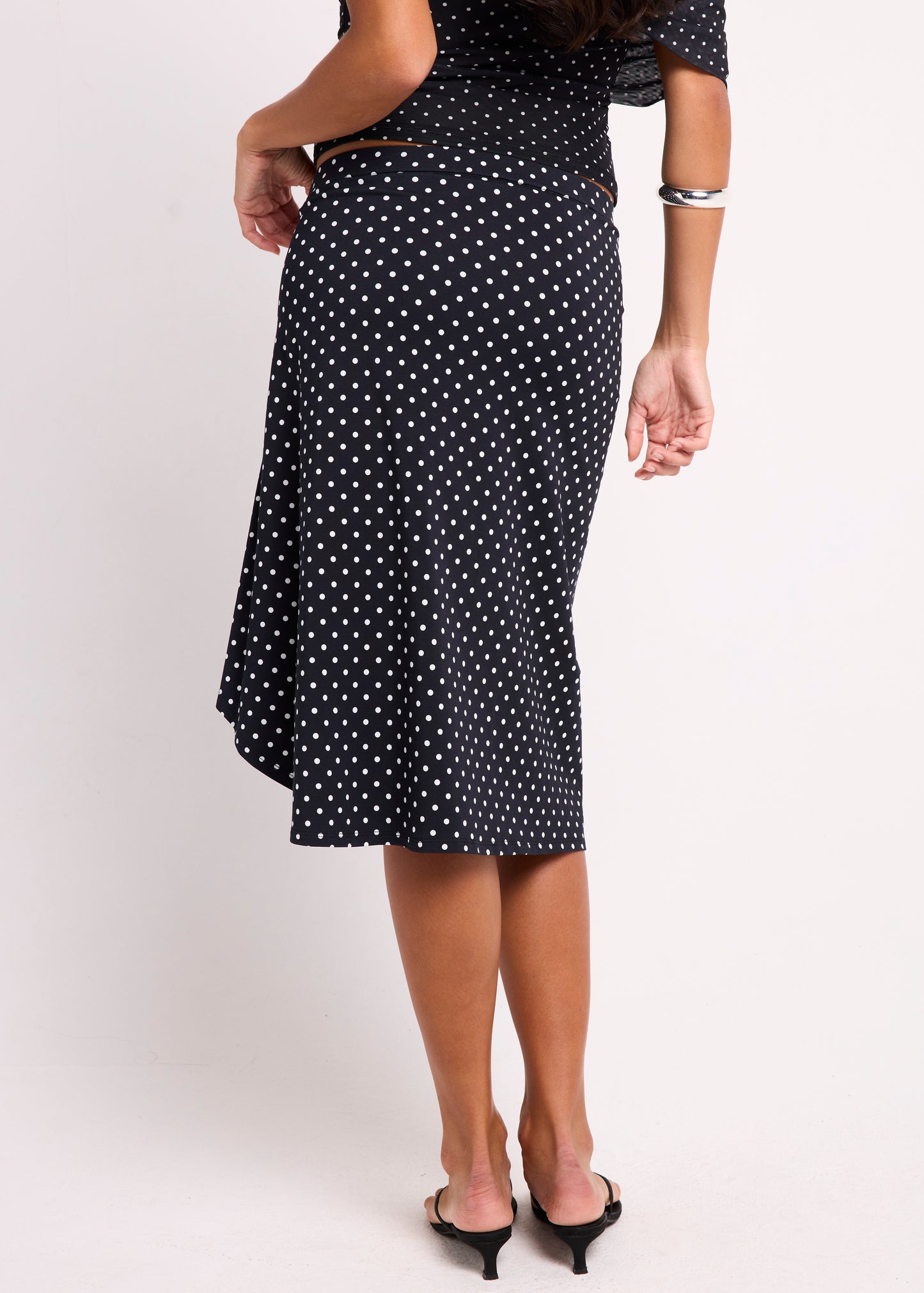 Mila Asymmetric Midi Skirt