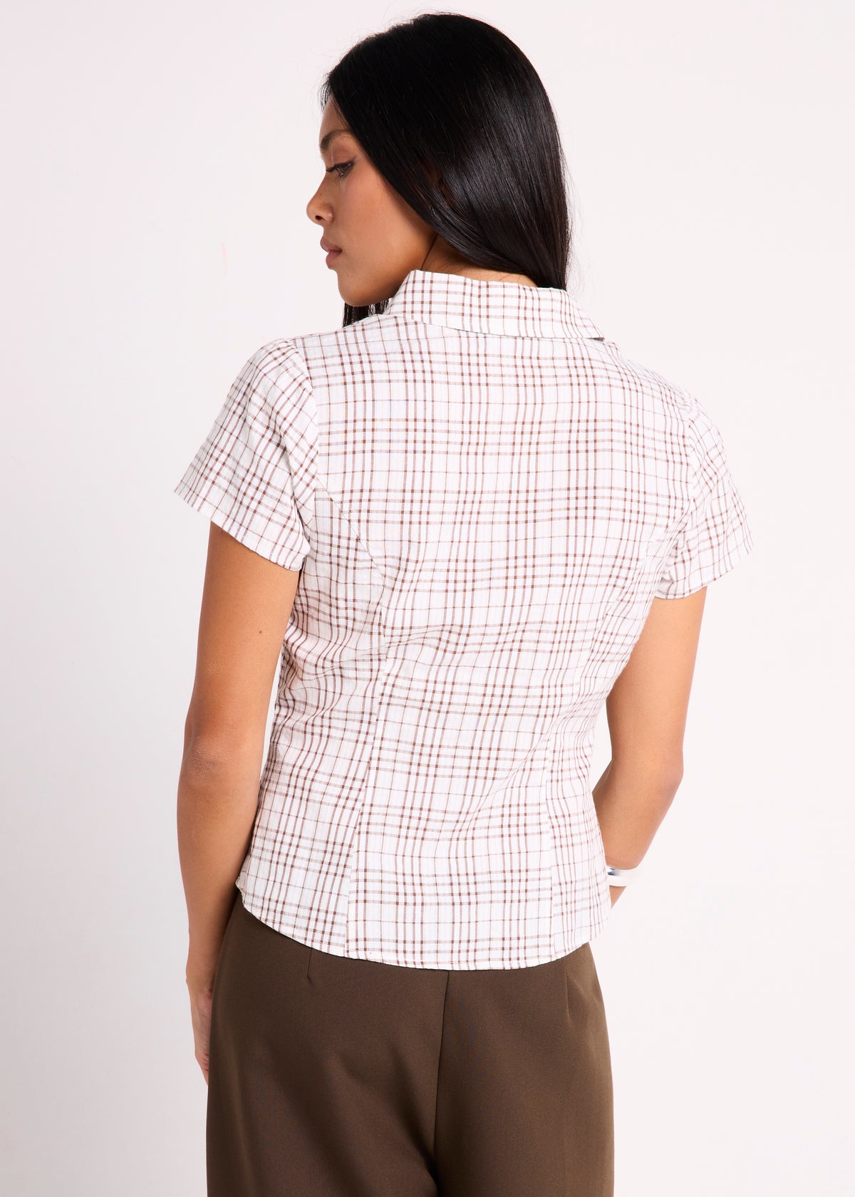 Devon Puckered Check Shirt ASSORTED