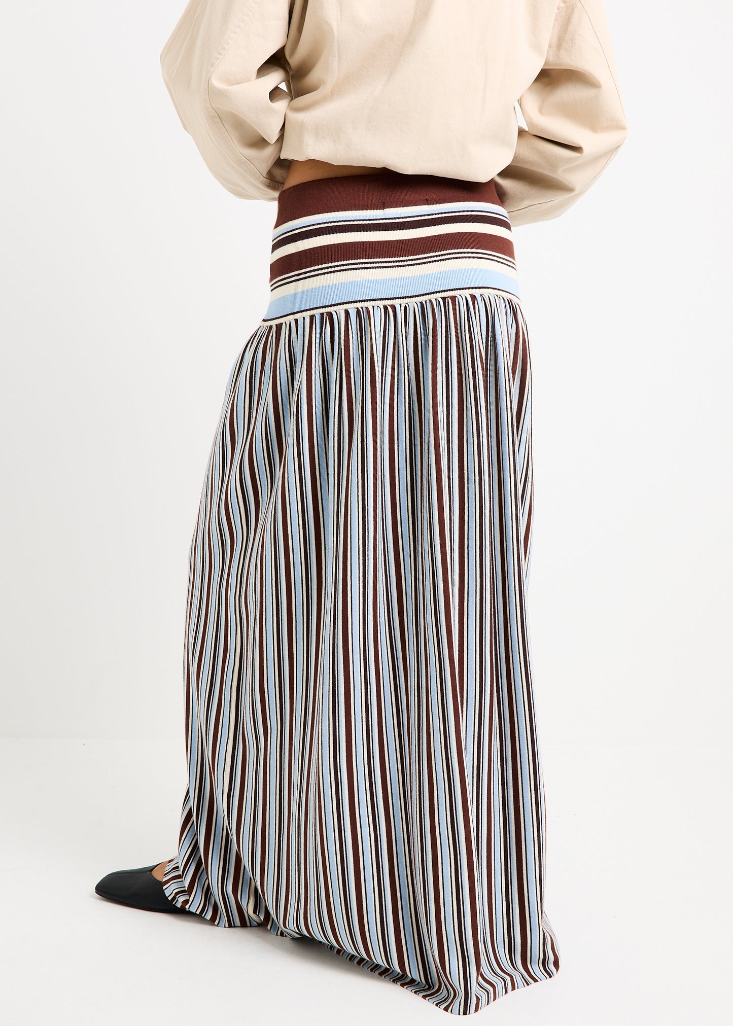 Sirena Striped Maxi Skirt