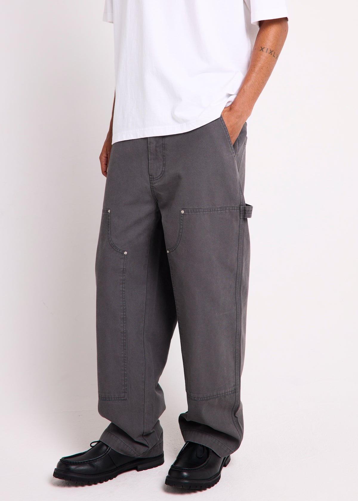 Development Double Knee Pants BLACK