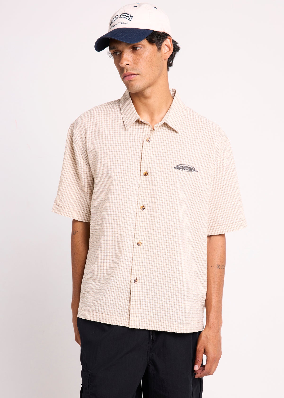 Hobart  Short Sleeve Shirt TAN