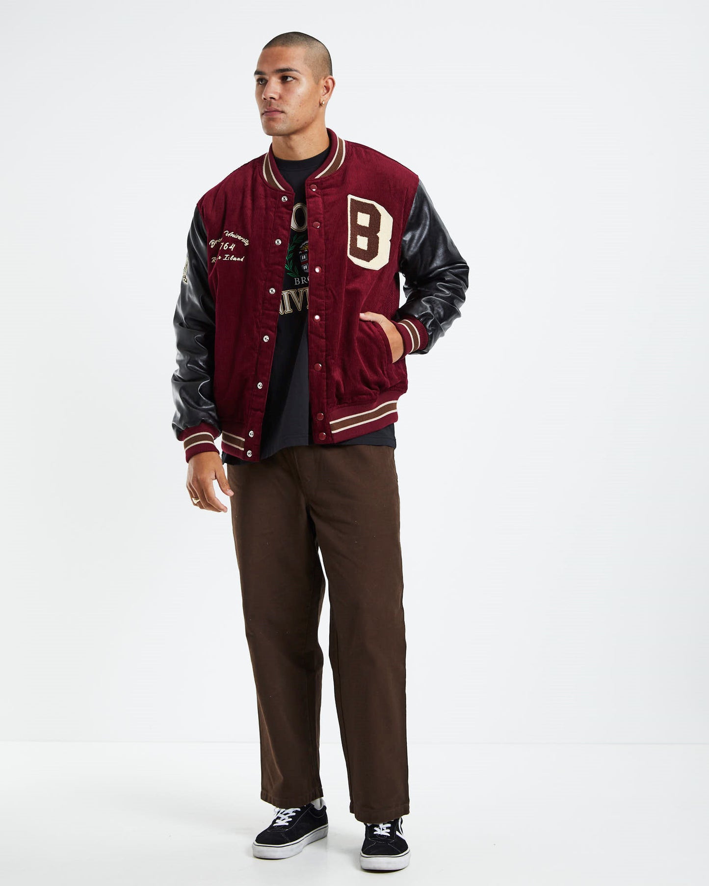s Cord Letterman Jacket
