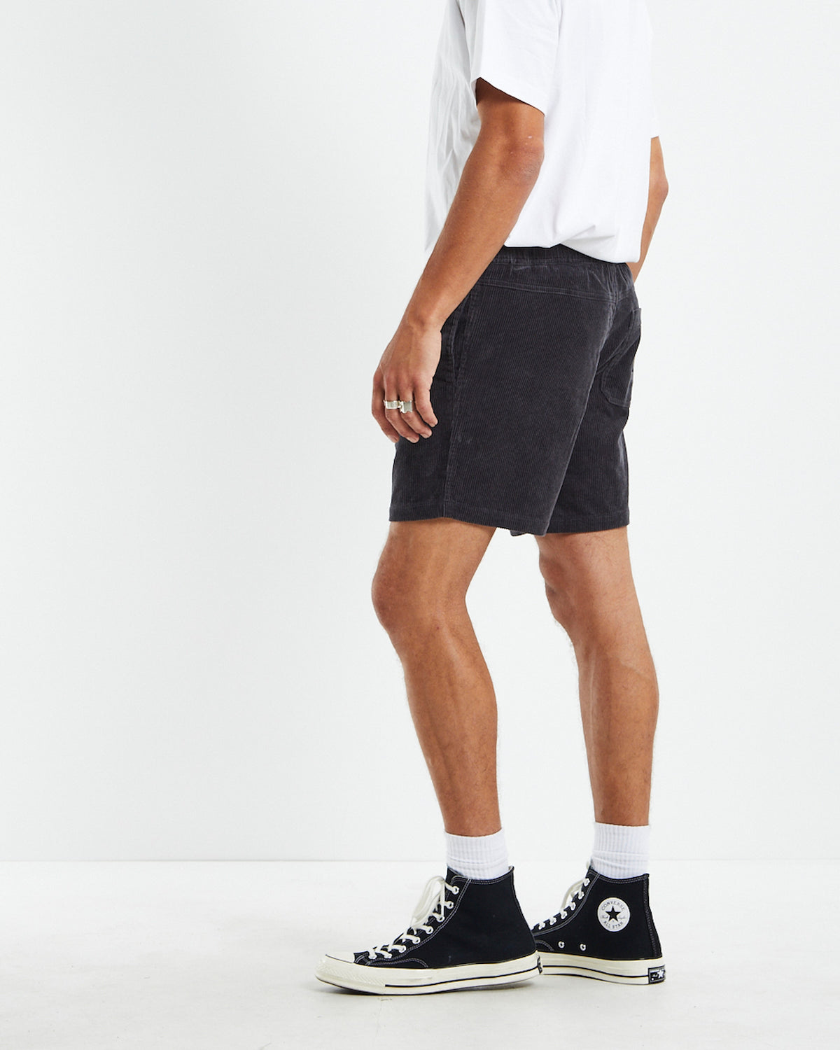 Bedford Cord Shorts CHARCOAL