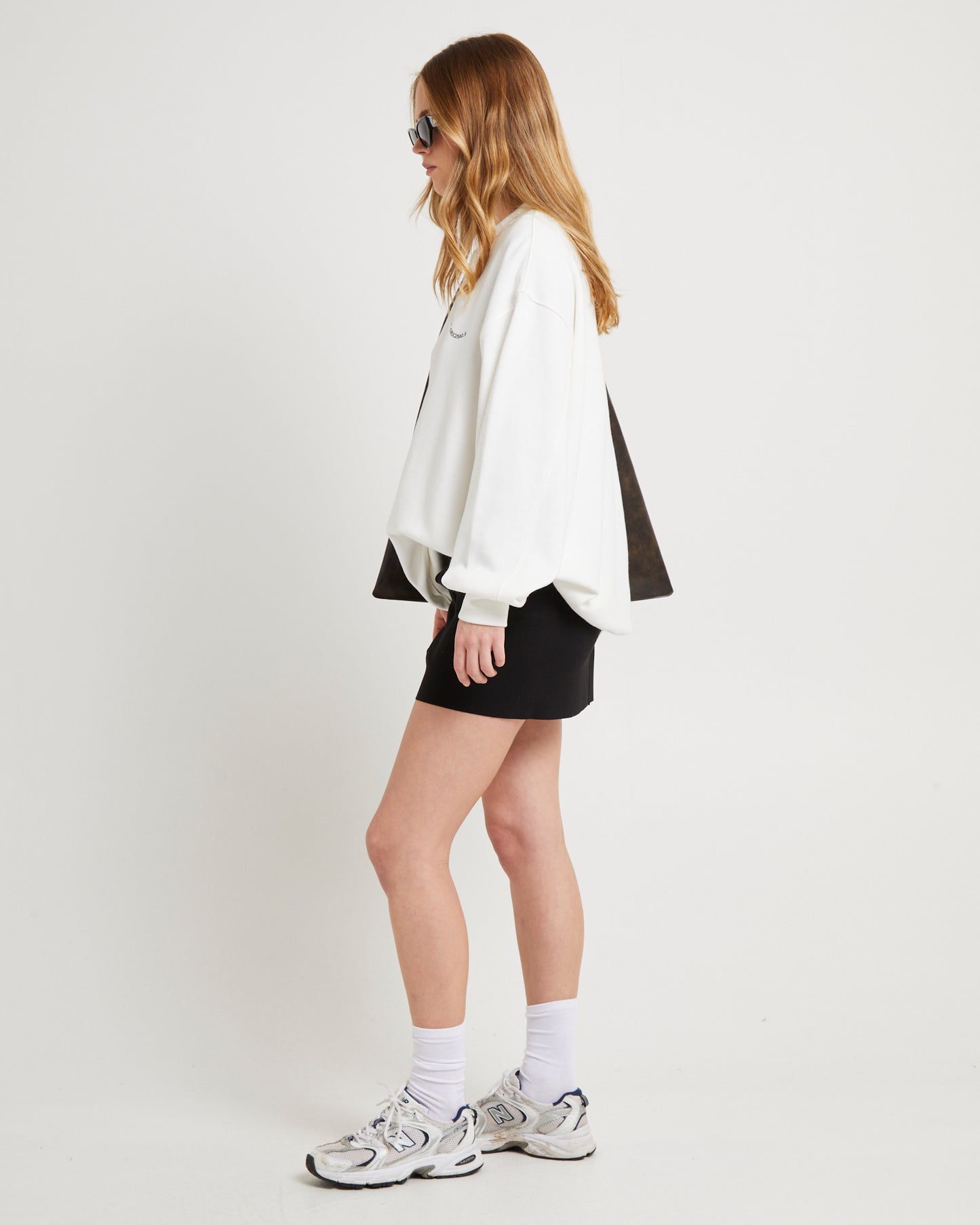 Oversized Wave Origin Fleece Crew Jumper
