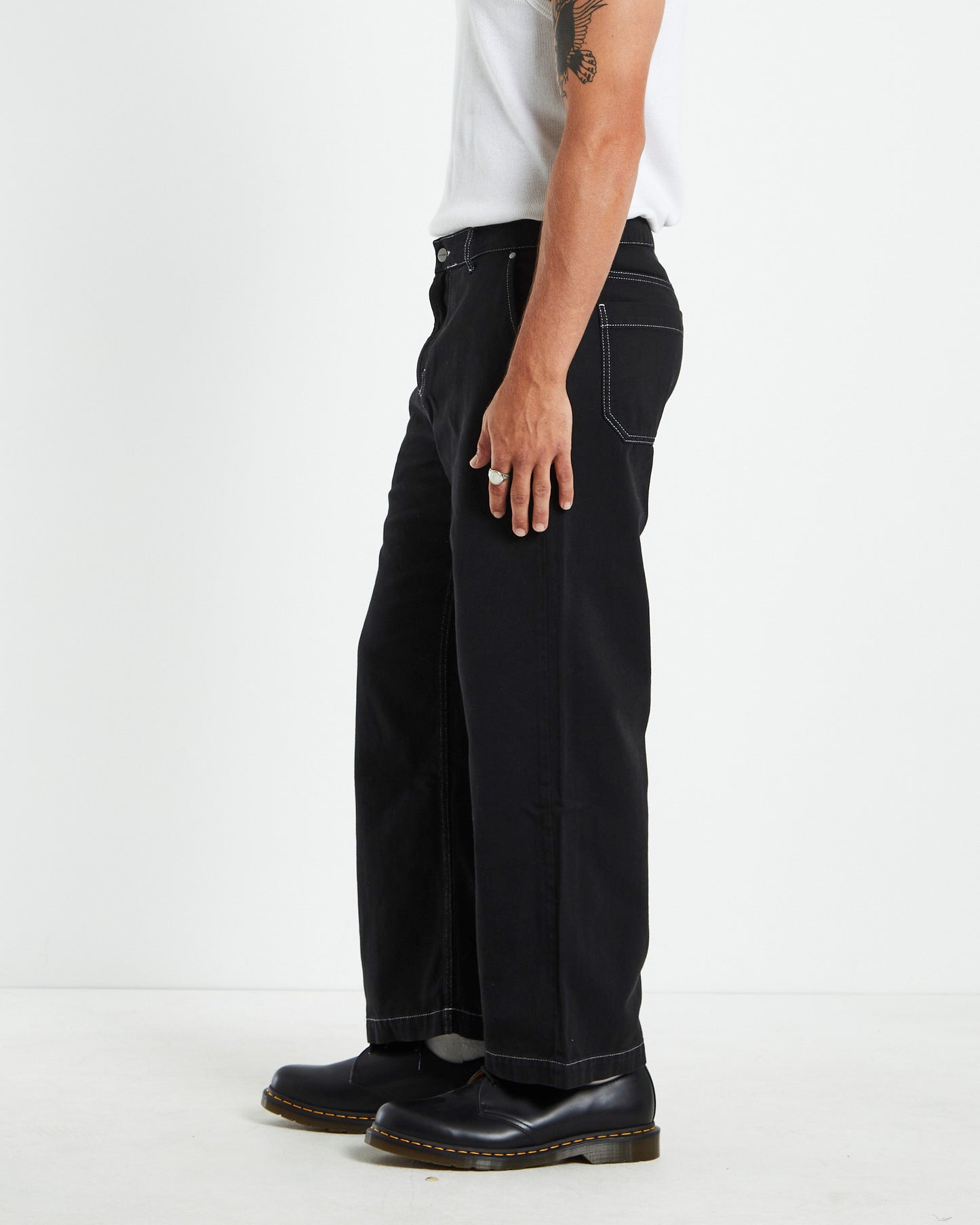 Pablo Recycled Baggy Pants Black