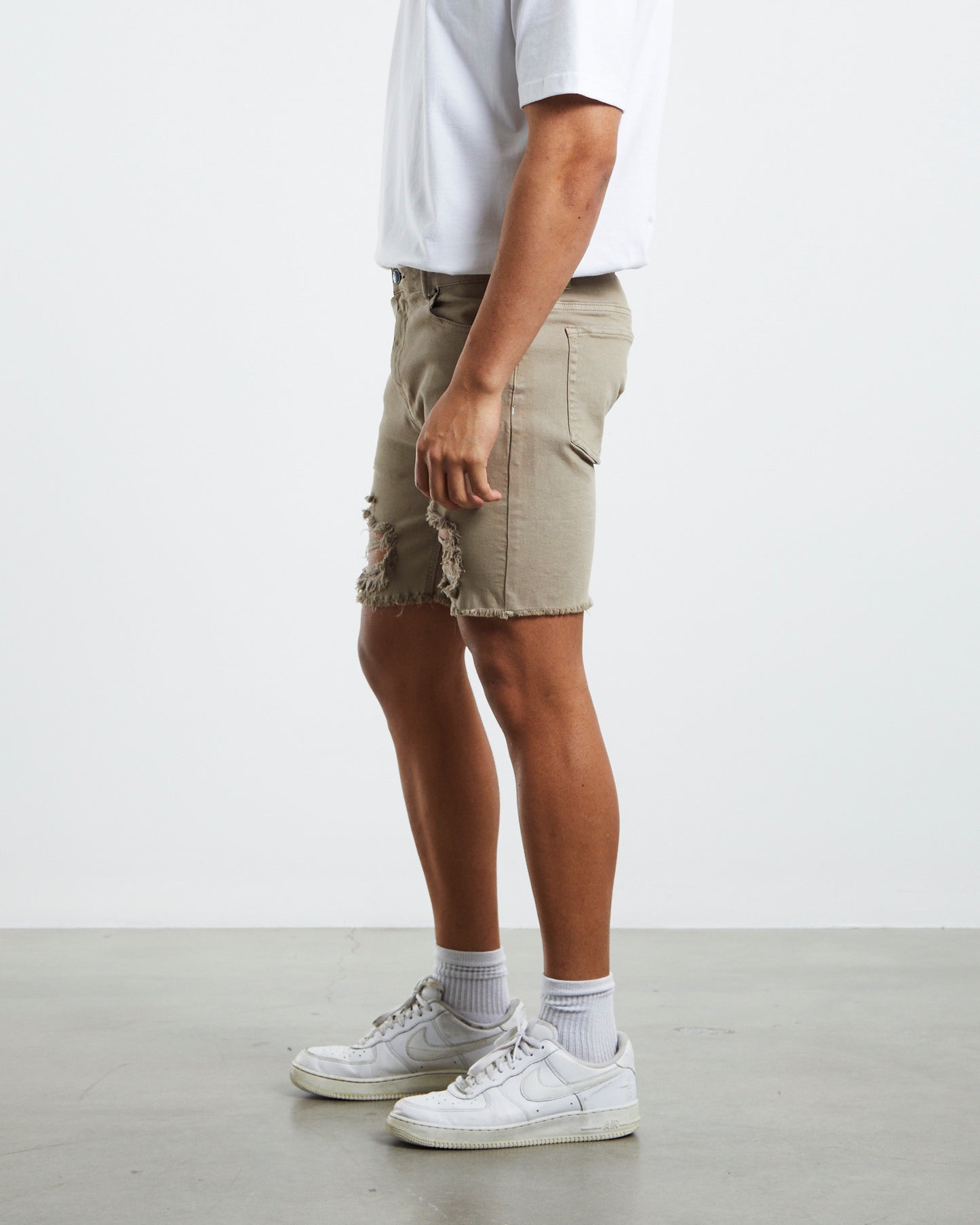 Chaos Denim Shorts Dune Brown