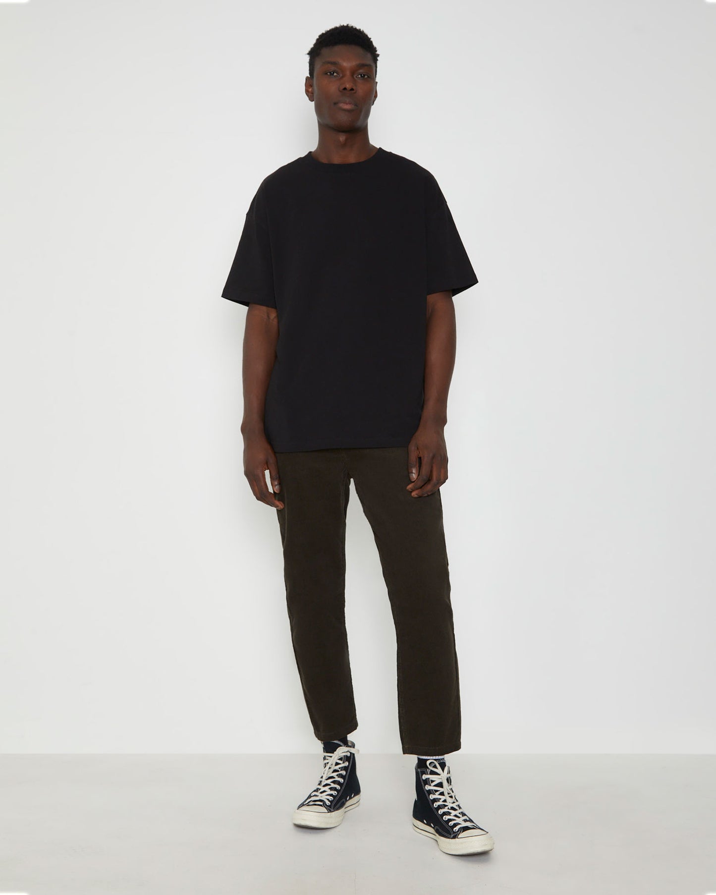 Switch Cord Pants in Fatigue Black