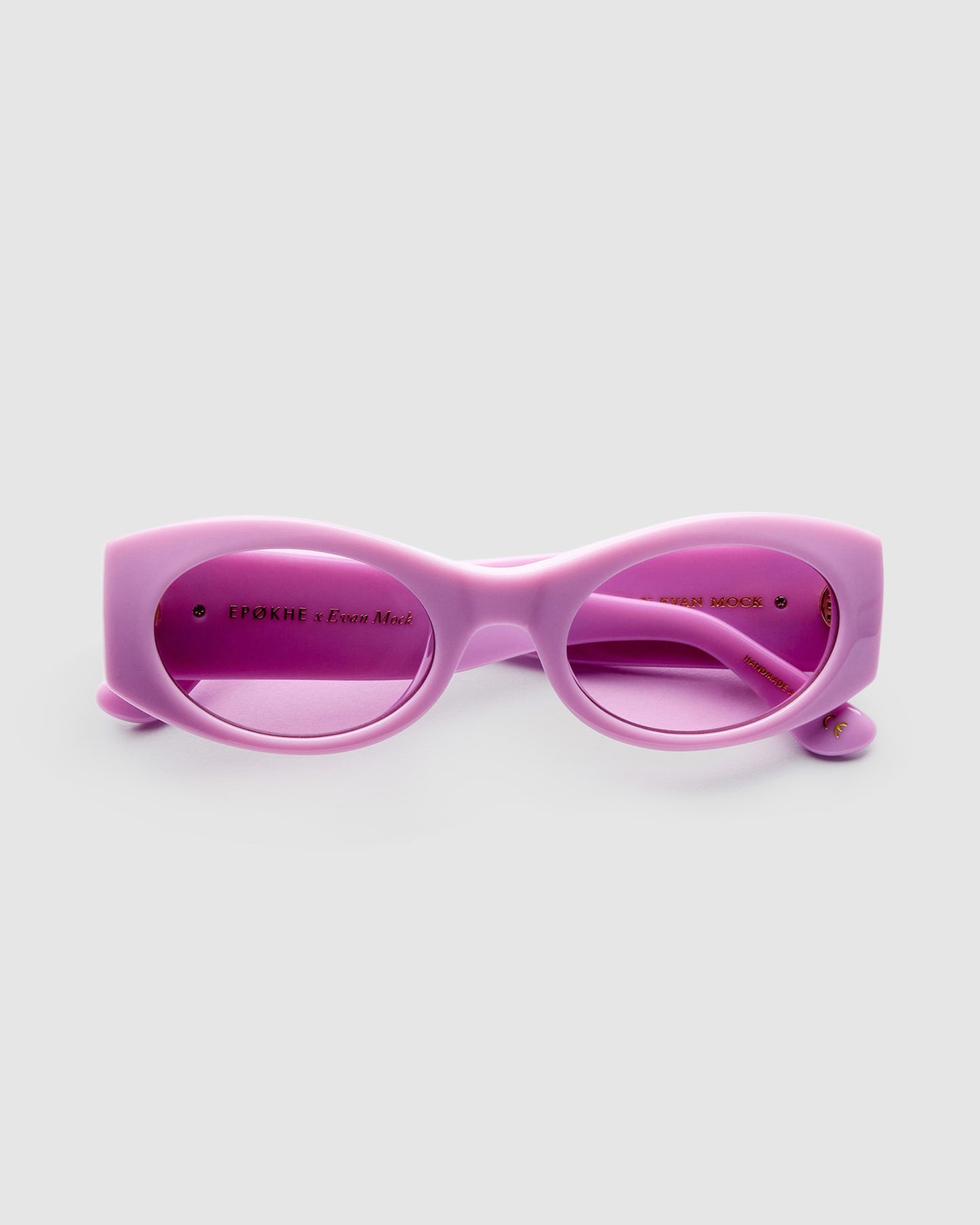 Evan Mock X Suede Sunglasses Mauve Polished/Velvet