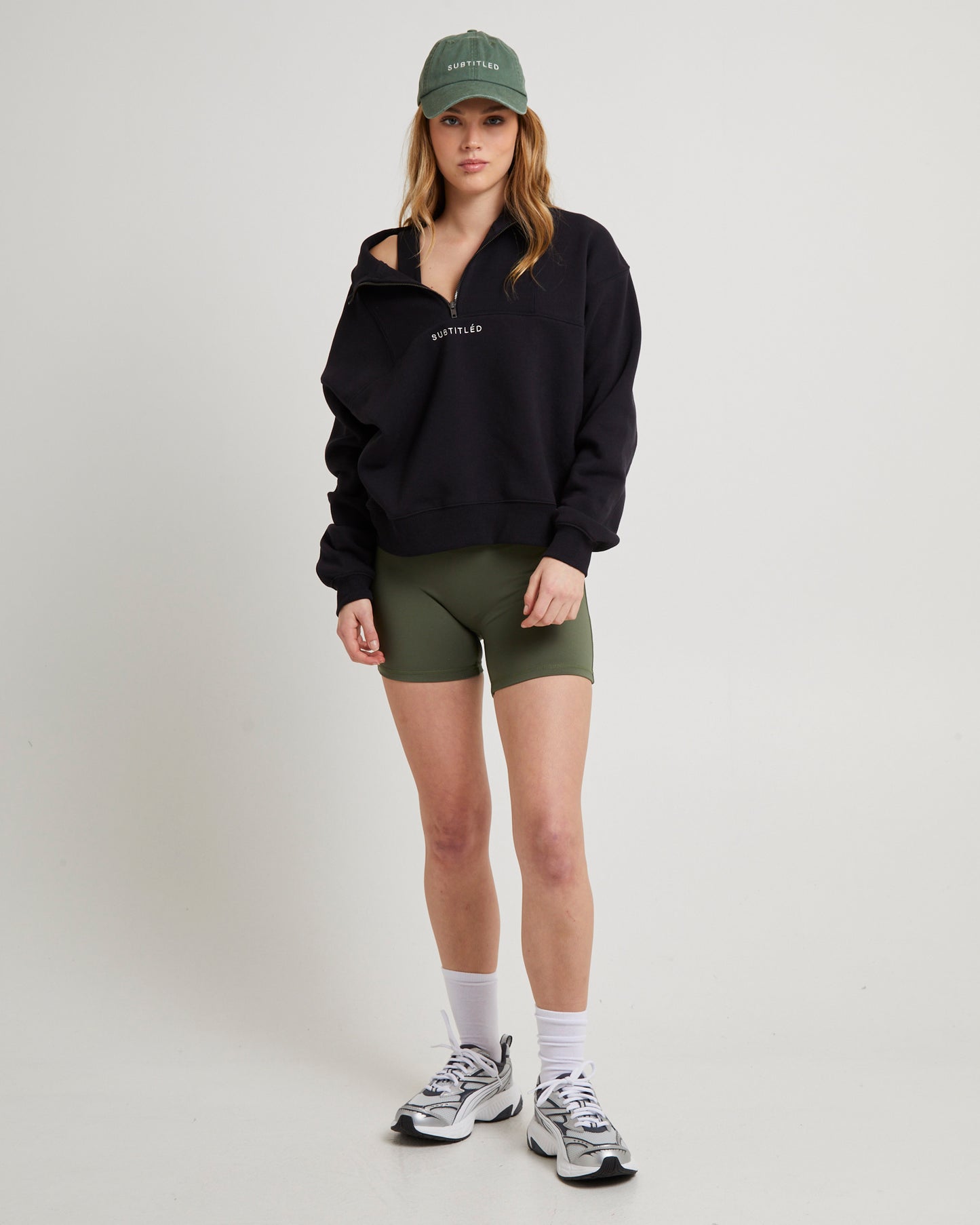 State Panelled Zip Front Fleece Almost Black