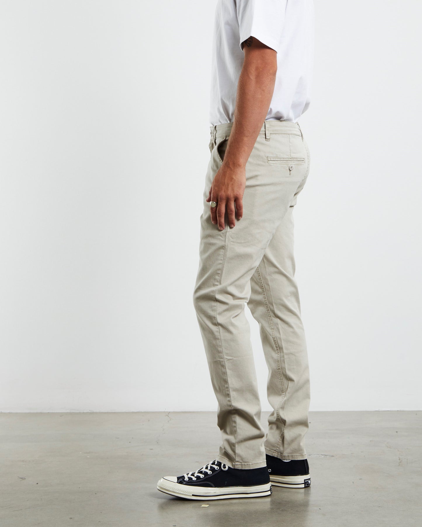Preston Slim Chino Pants Bone