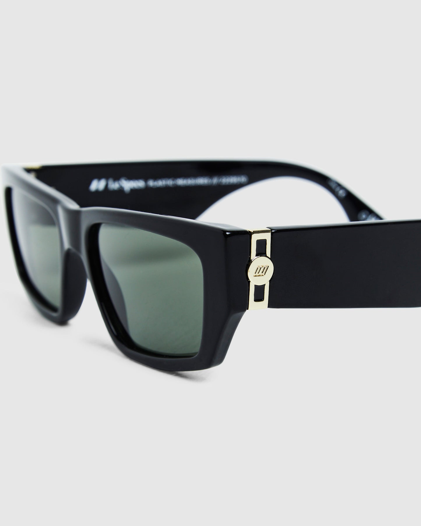 Plastic Measures Sunglasses Black/Green Mono