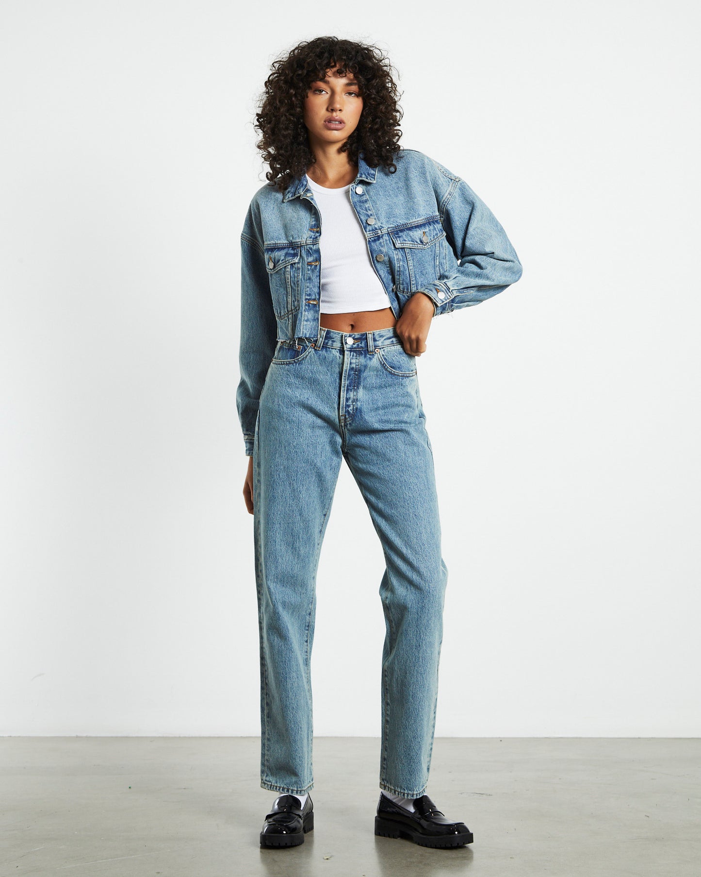 Beth Canyon Sky  Jeans Retro Dirt Blue