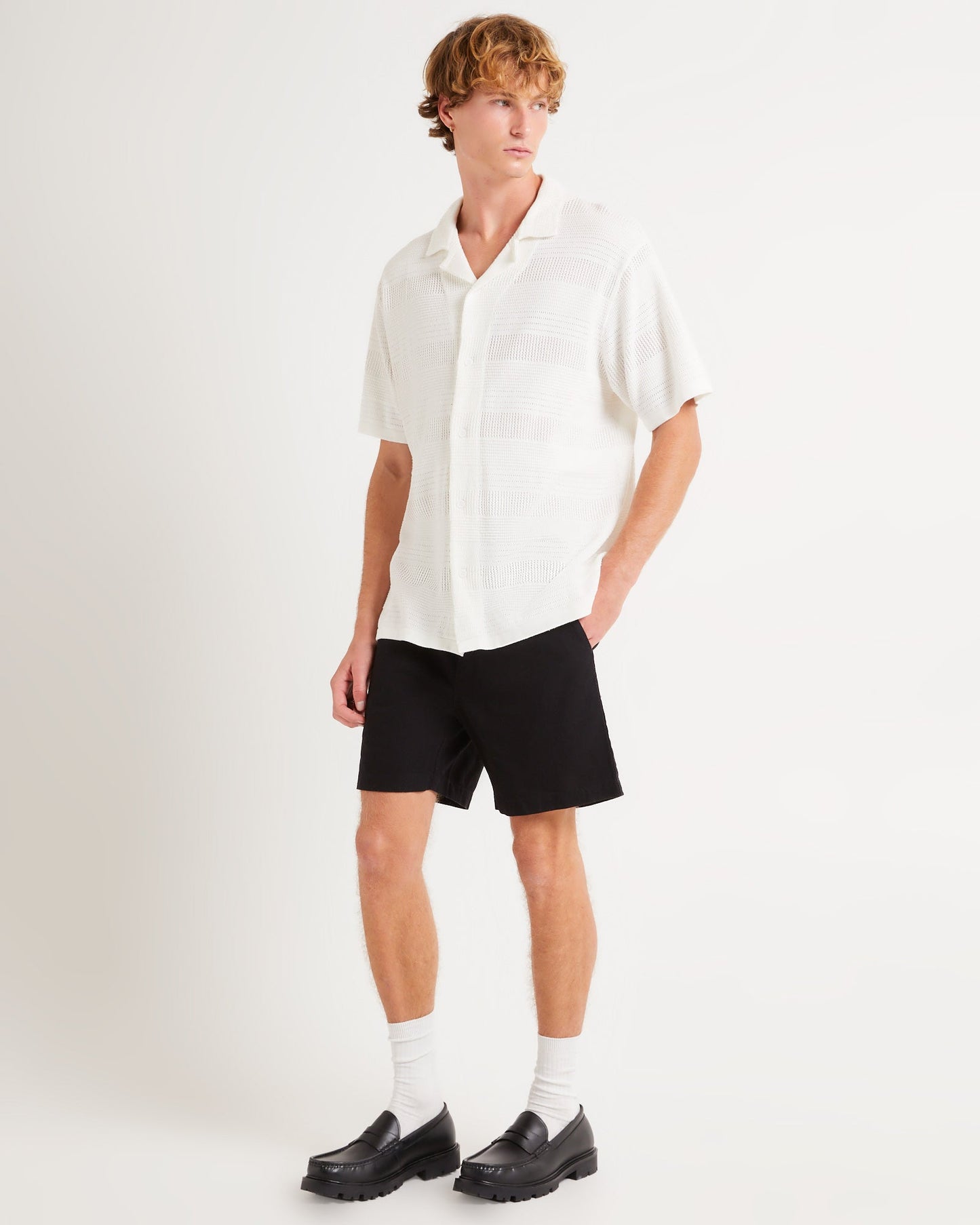 Knitted Short Sleeve Resort Shirt