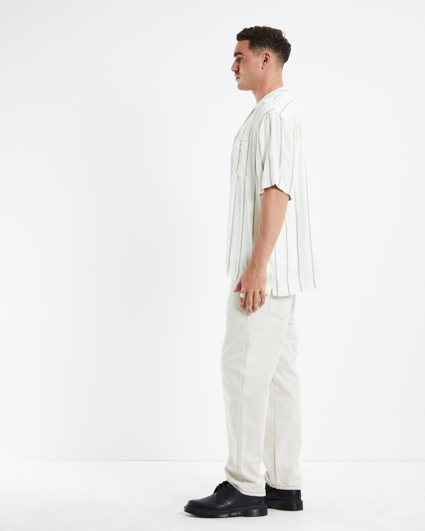 Society Short Sleeve Resort Shirt Off White