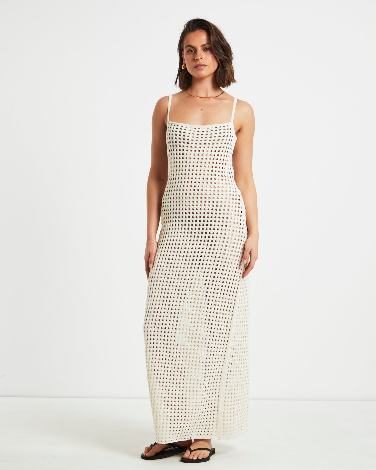 Calypso Crochet Midi Dress