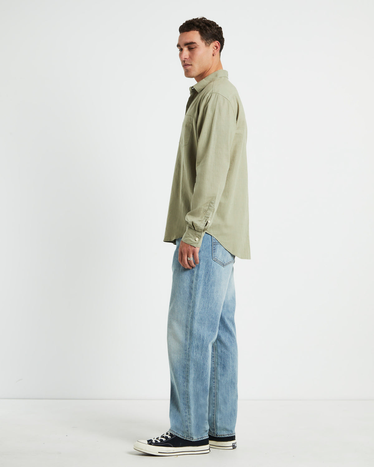 Grover Long Sleeve Len Shirt GREEN