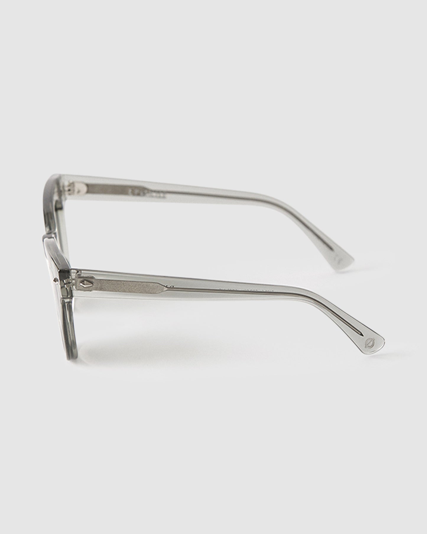 Dylan Smoke Sunglasses Polished Crystal Clear