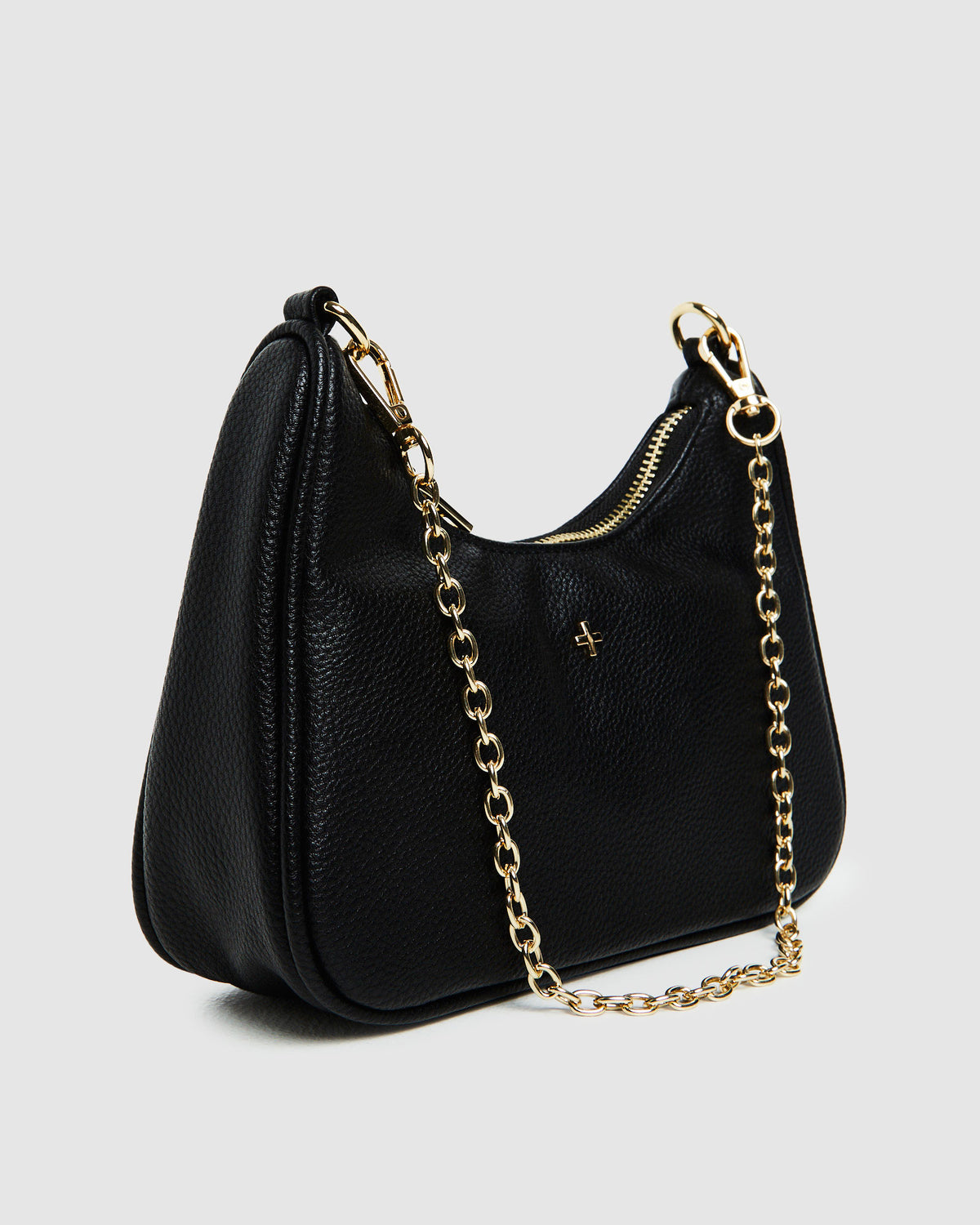 Paloma Handbag Pebble Black/Gold BLACK