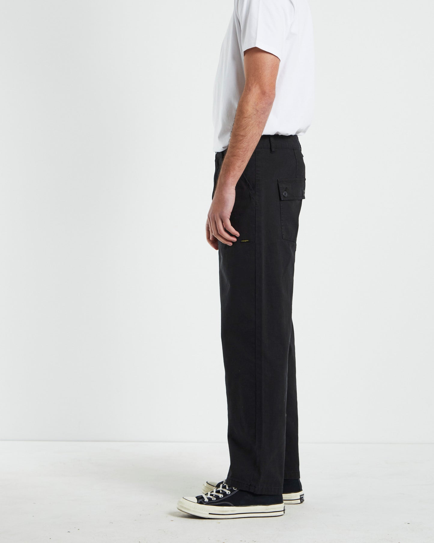 Conditions Military Pants in Washed Black