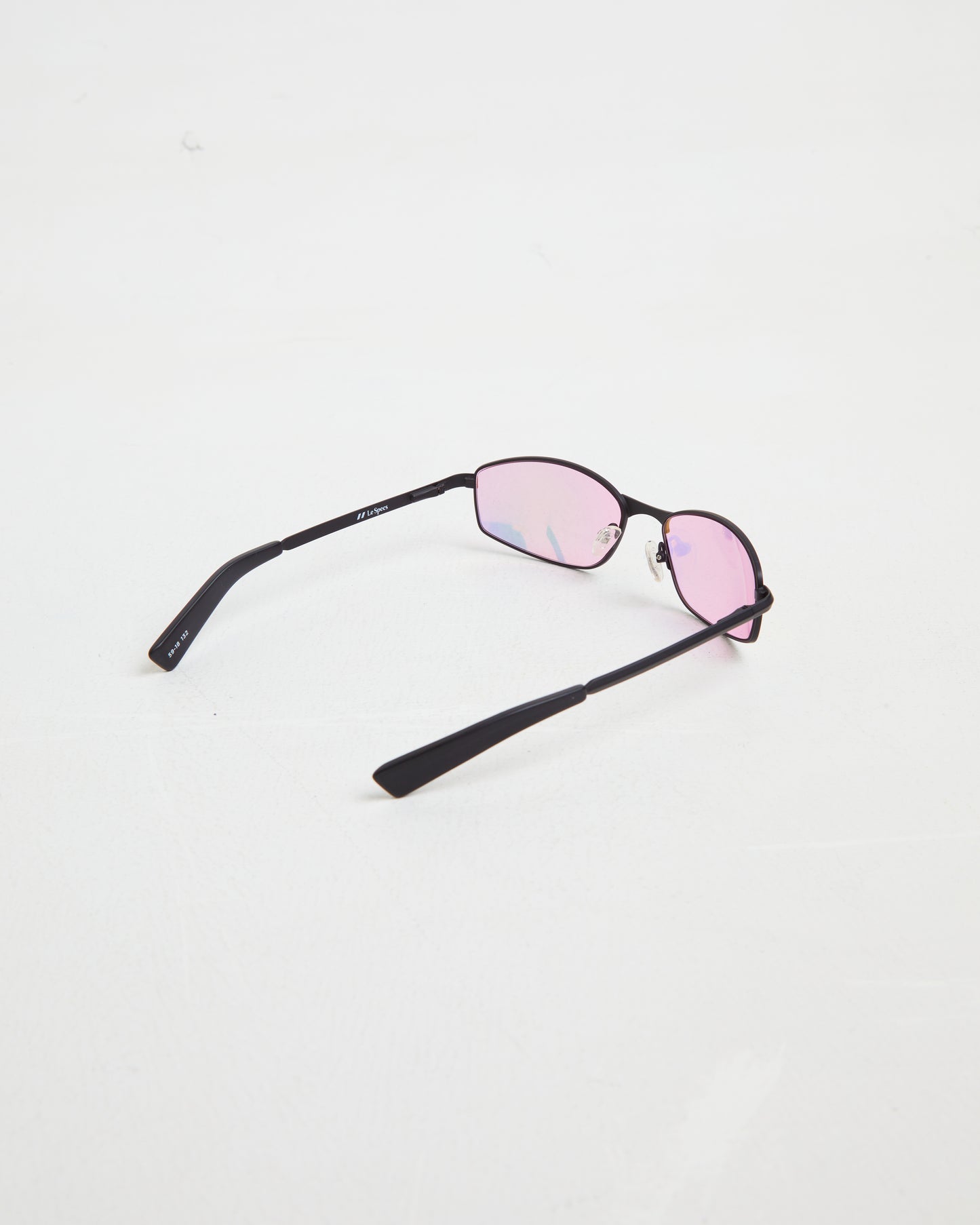 Star Beam Sunglasses in Matte Black/Pink Mirror