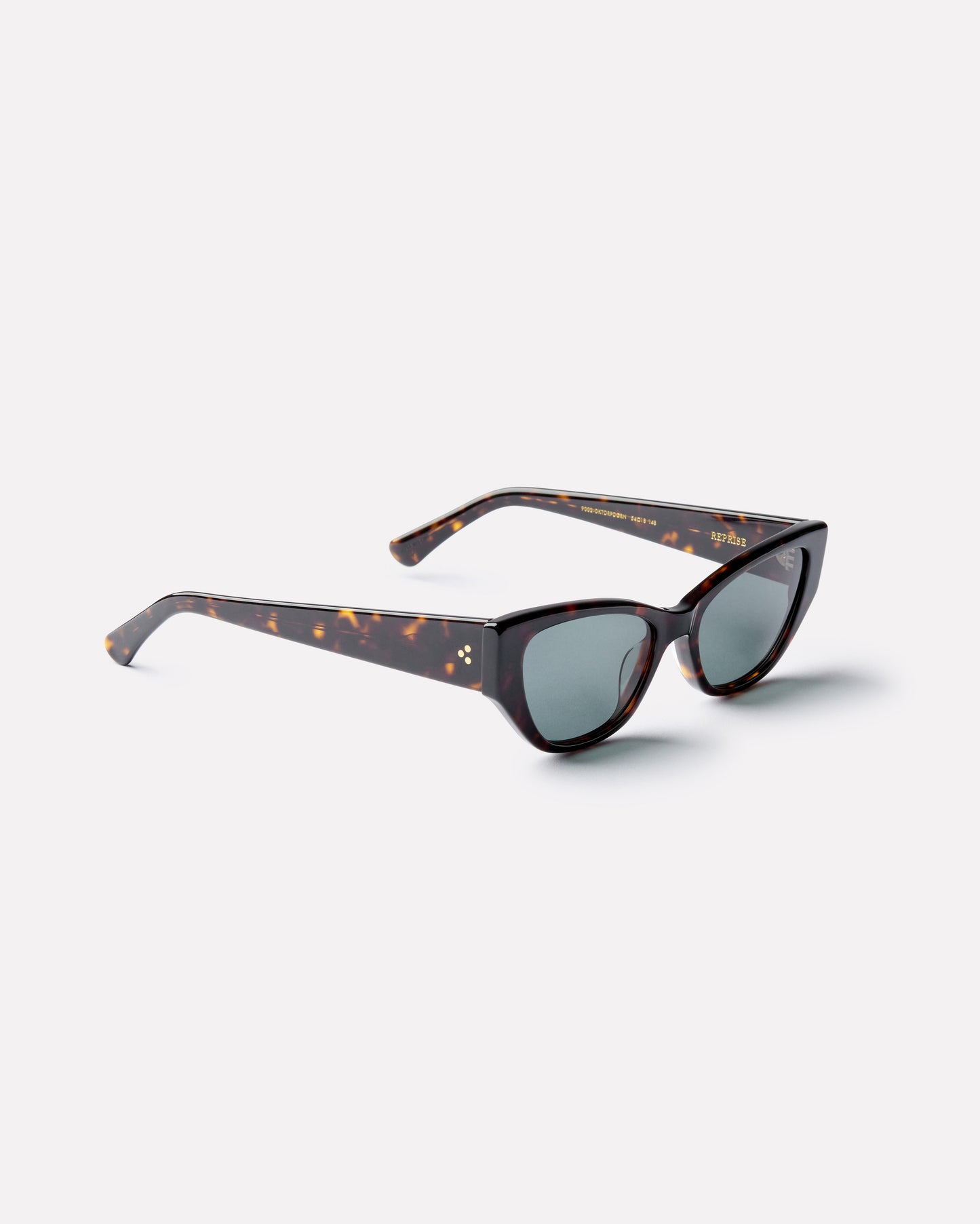 Reprise Sunglasses in Tortoise Polished/Green