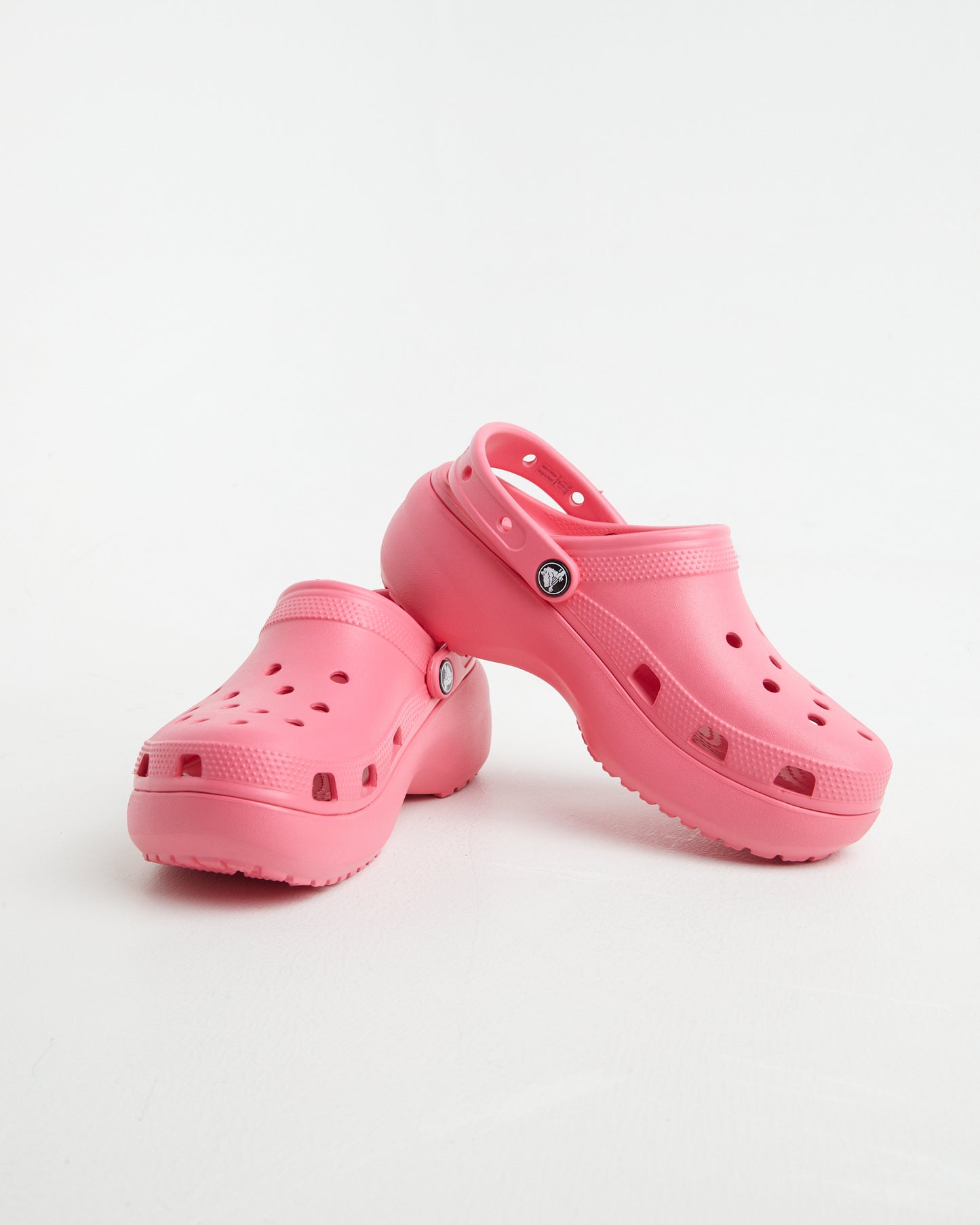 Classic Platform Clogs in Hyper Pink