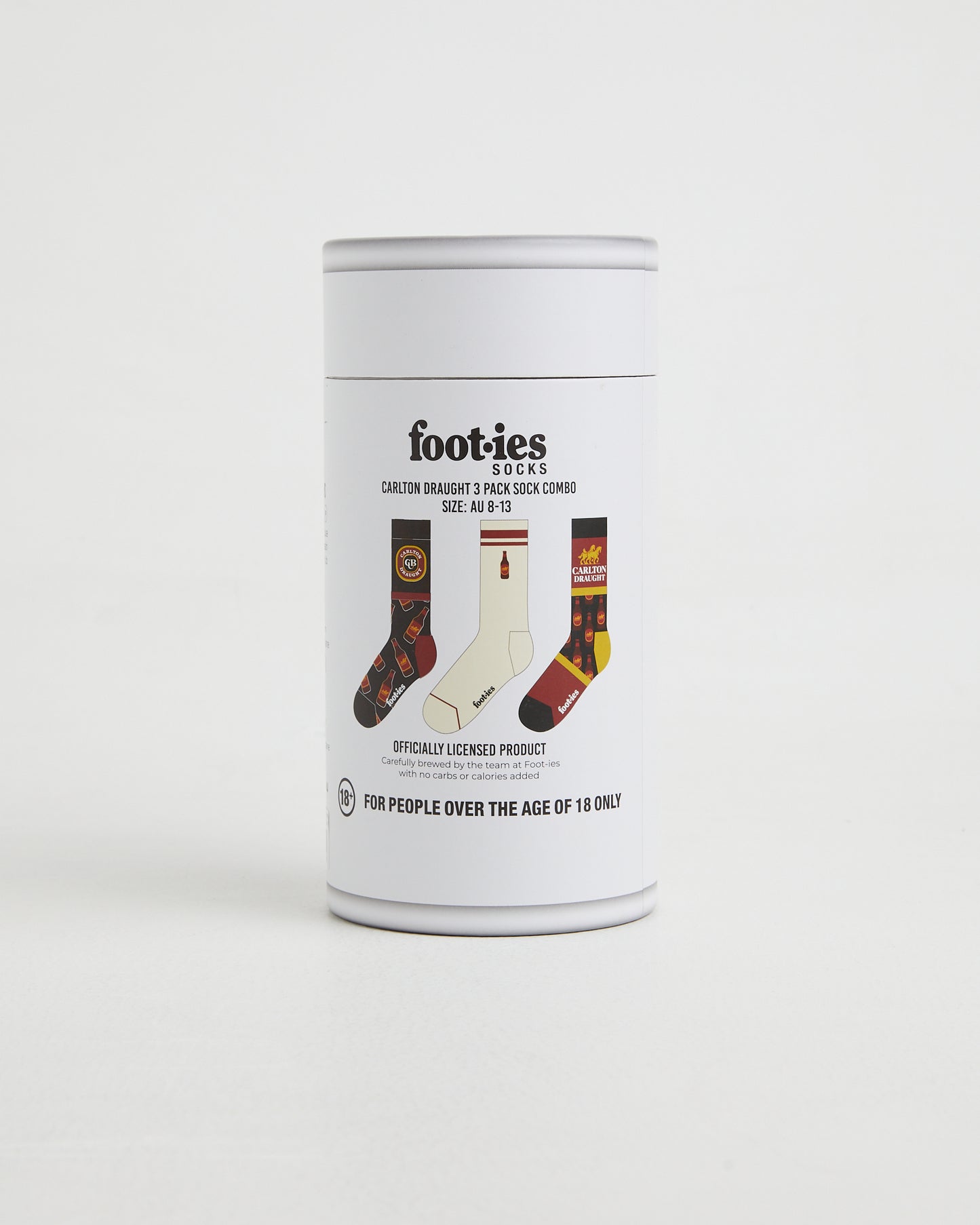 Carlton Draught Combo Socks 3 Pack Gift Can in Assorted