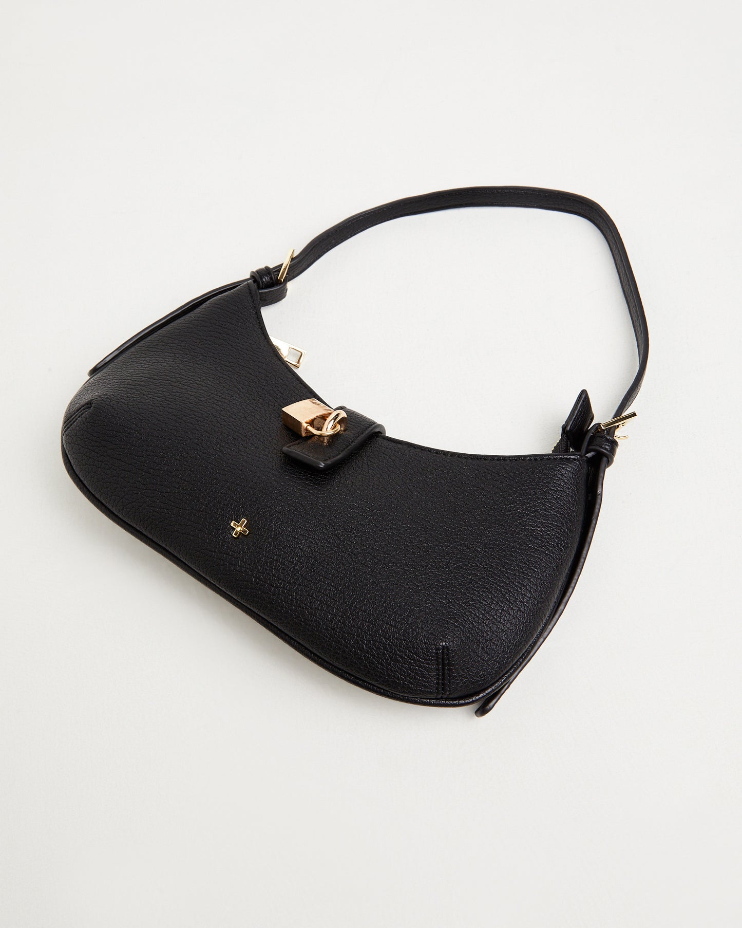 Latch Shoulder Bag in Black
