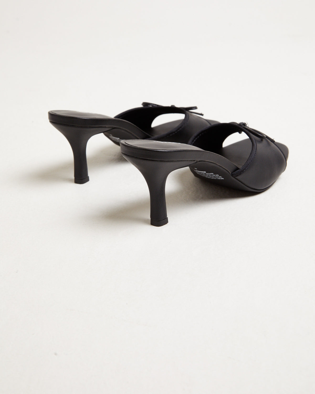 Jenner Kitten Heels in Smooth Black BLACK SMOOTH