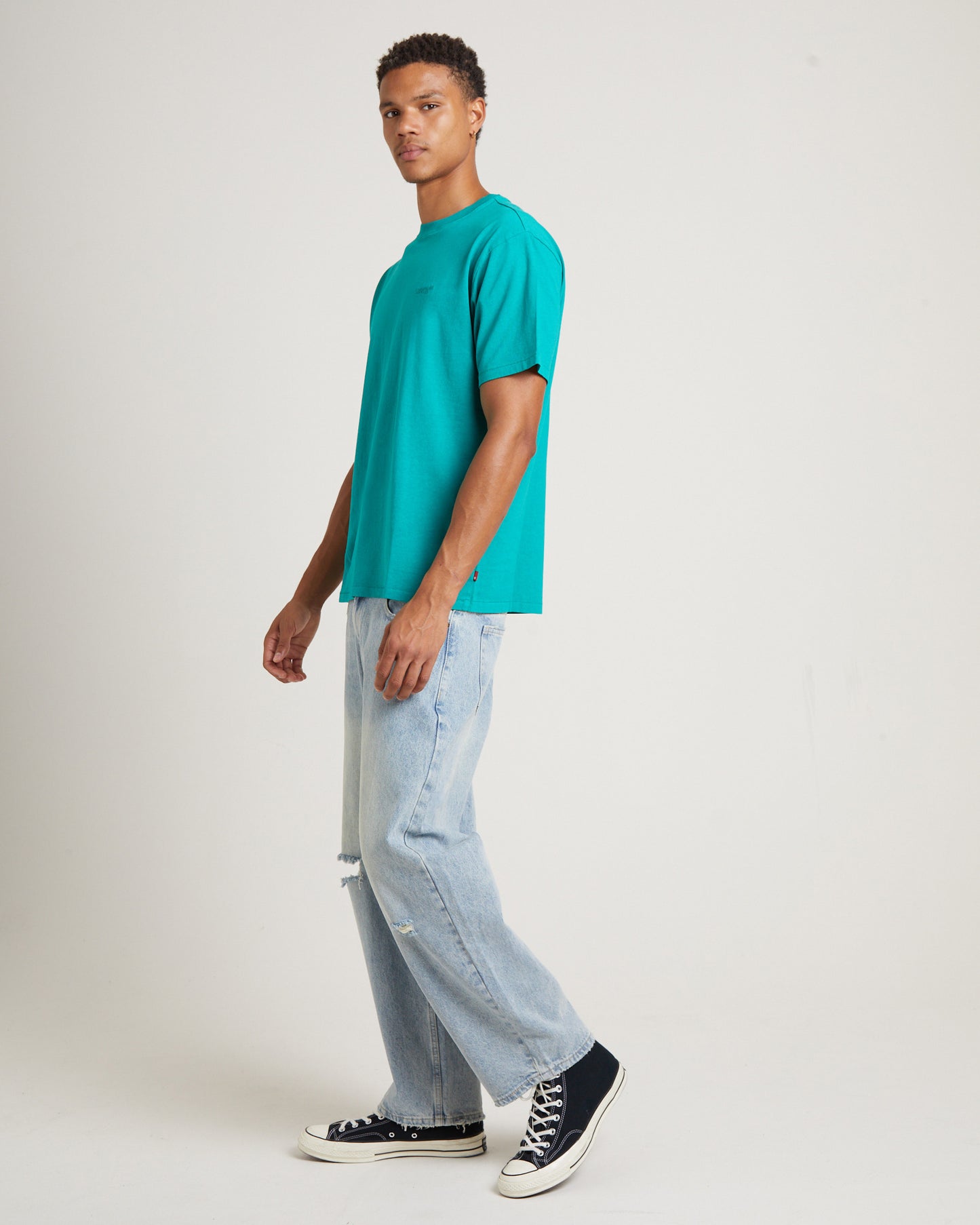 Red Tab Vintage Short Sleeve T-Shirt in Sporting Green