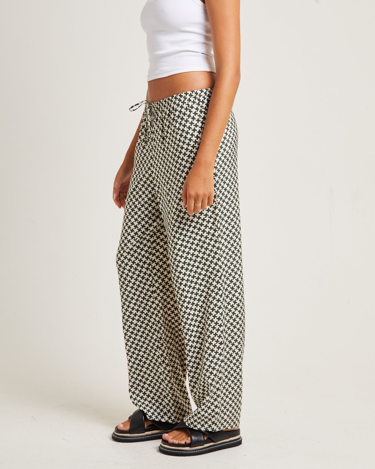 Minnie Crepe Pants Olive