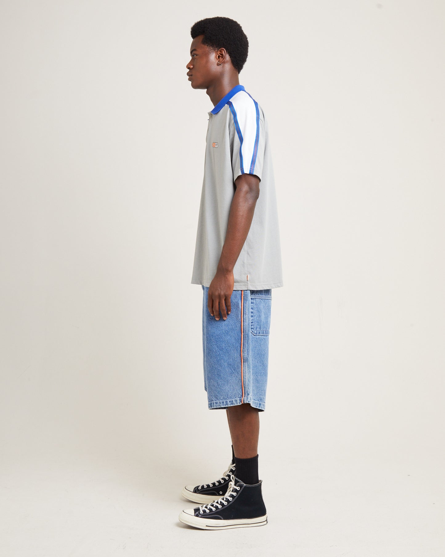 Oxecutioner Short Sleeve Polo Shirt Oyster Grey