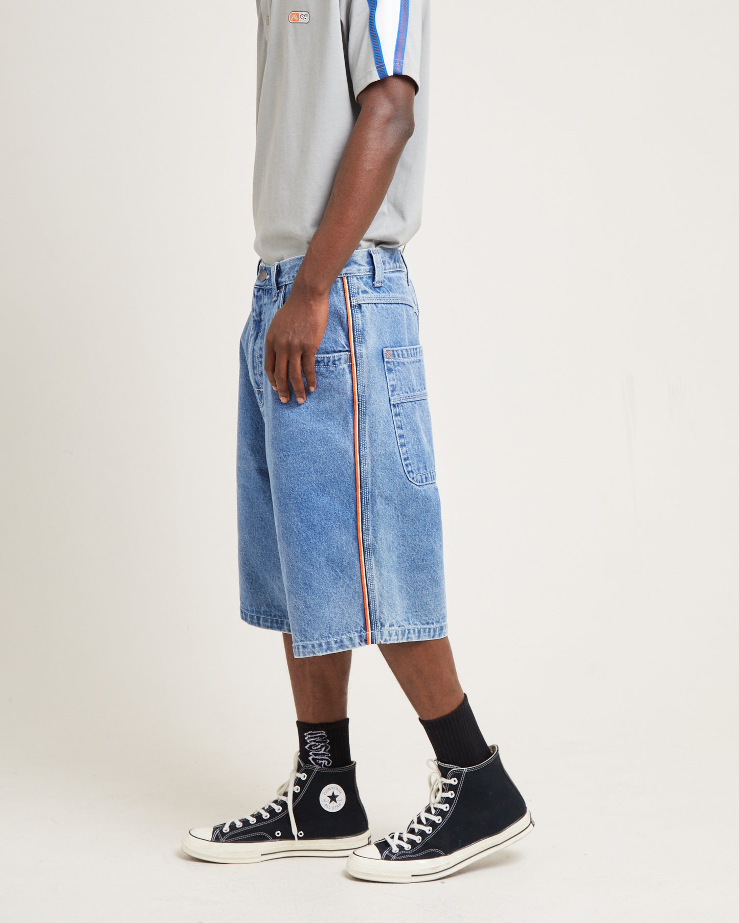 Flip Daddy Draggin Denim Jorts Middy Blue