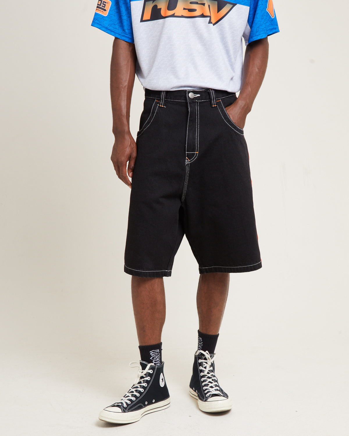 Flip Daddy Draggin Denim Jorts Black Out BLACK OUT