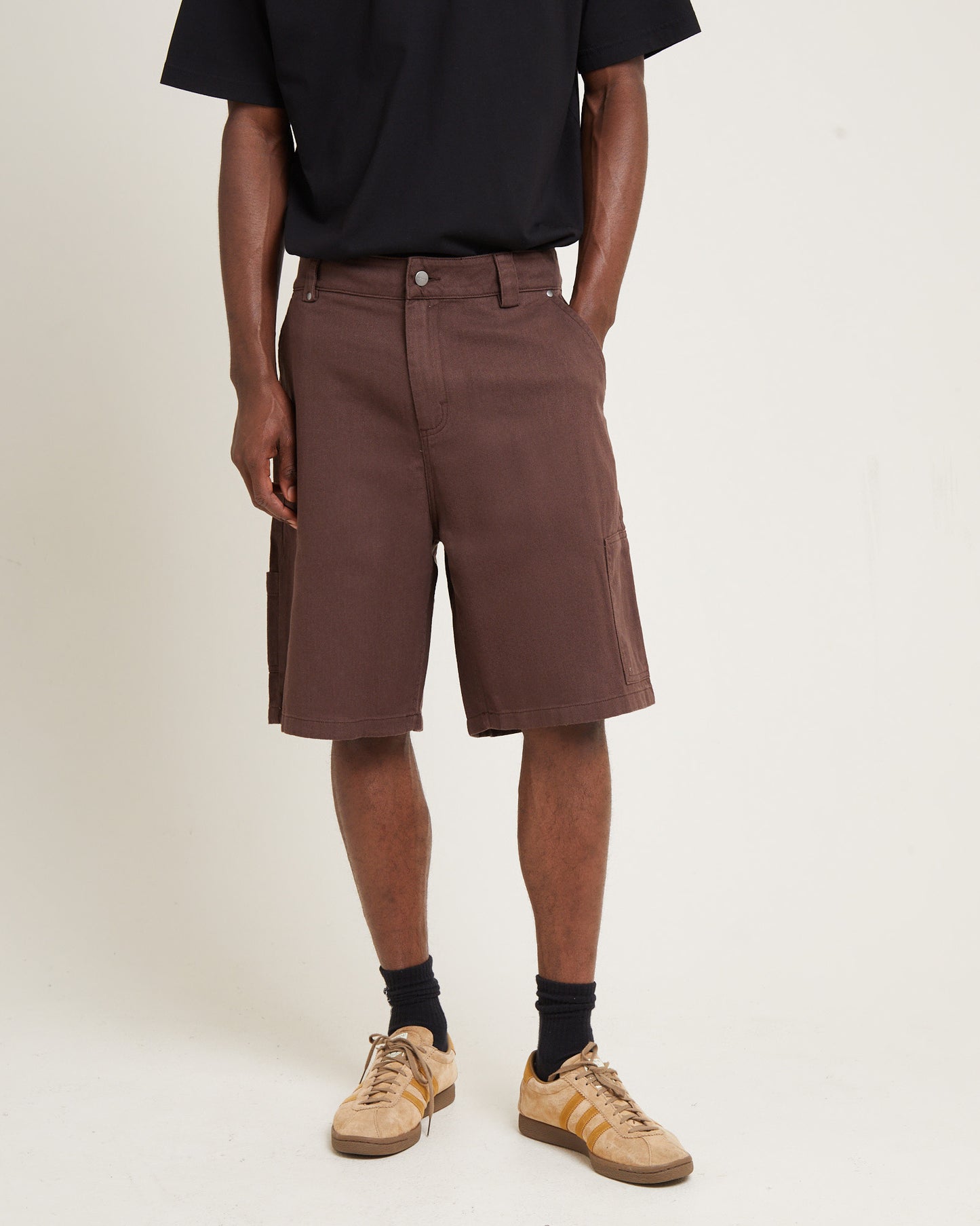 Harper Recycled Carpenter Shorts Coffee Brown