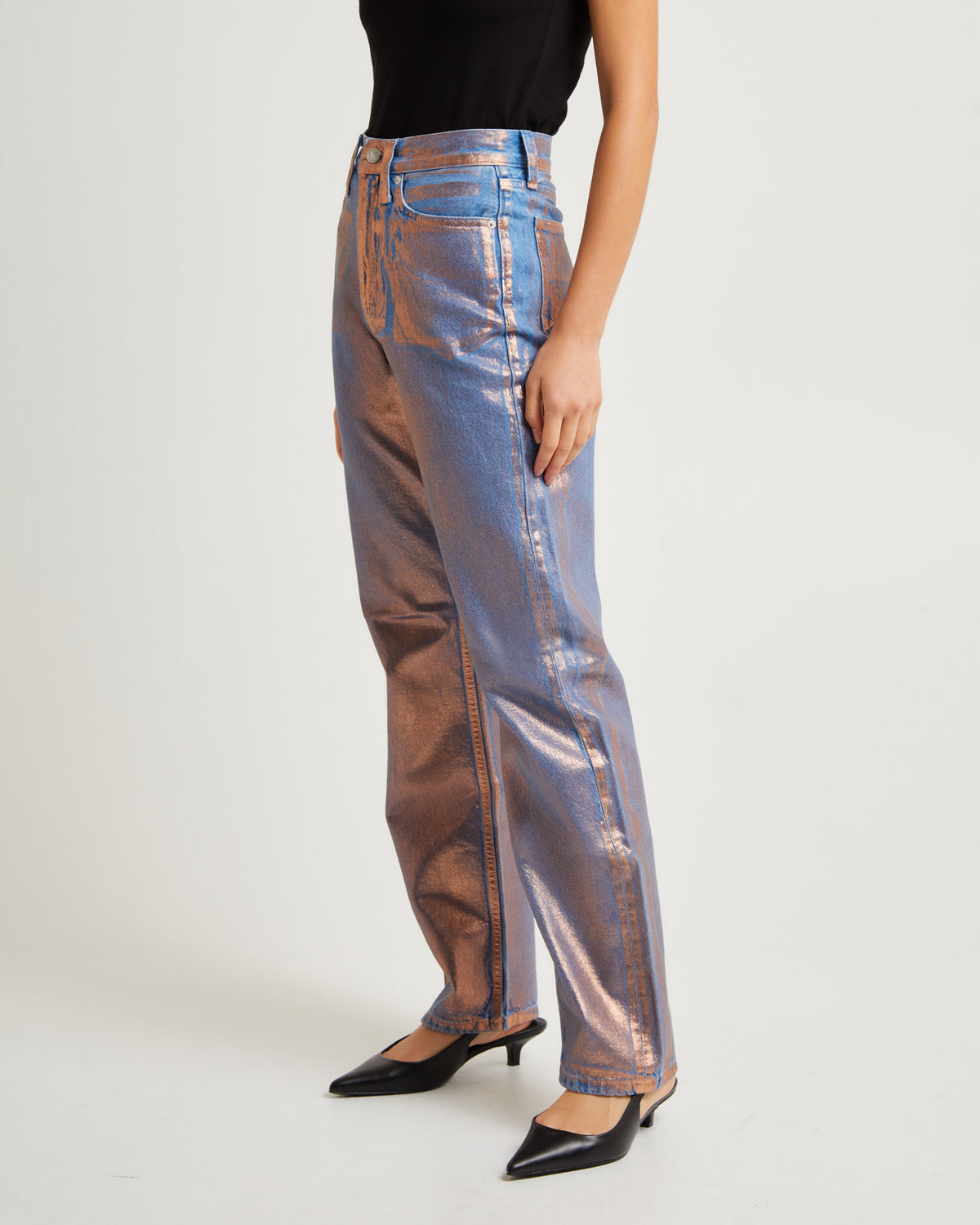High Rise Straight Jeans Denim Medium DENIM MEDIUM