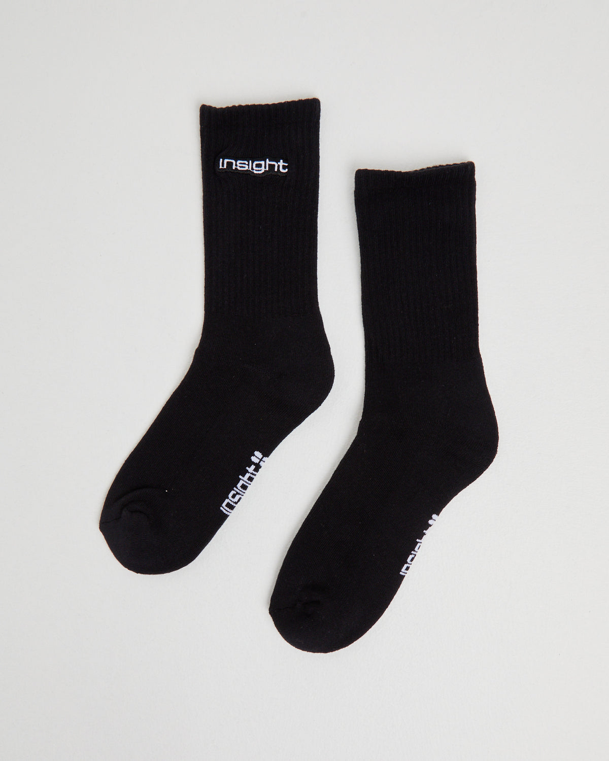 Logo Crew Socks 3 Pack Black BLACK