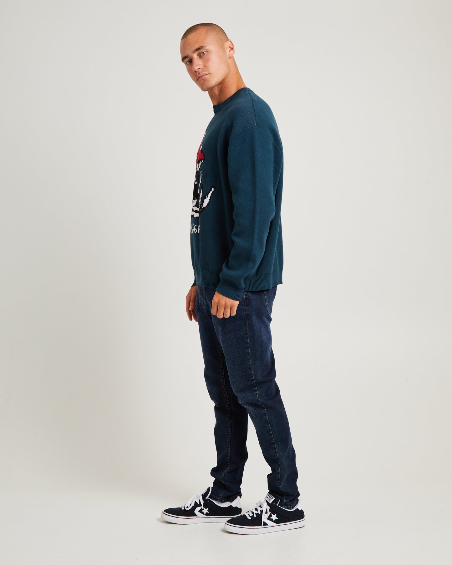 Wired Intarsia Knit Jumper