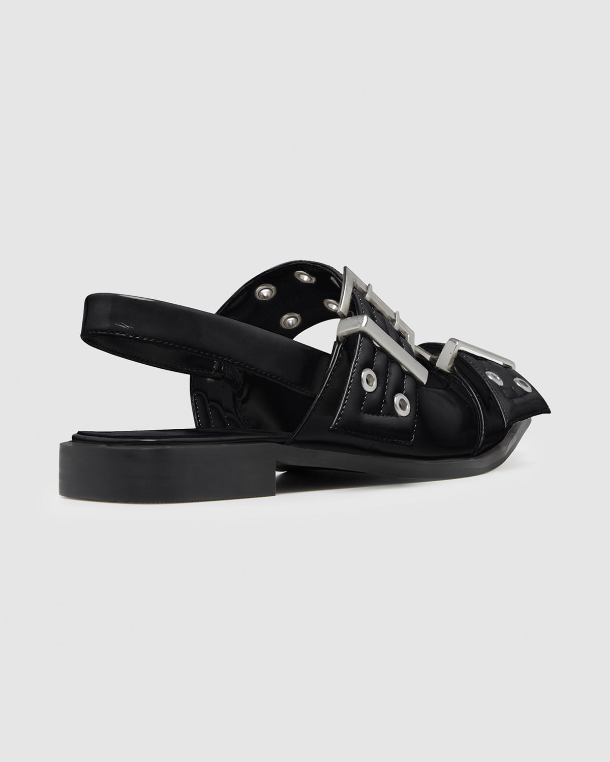 Matilda Pointed Flat BLACK