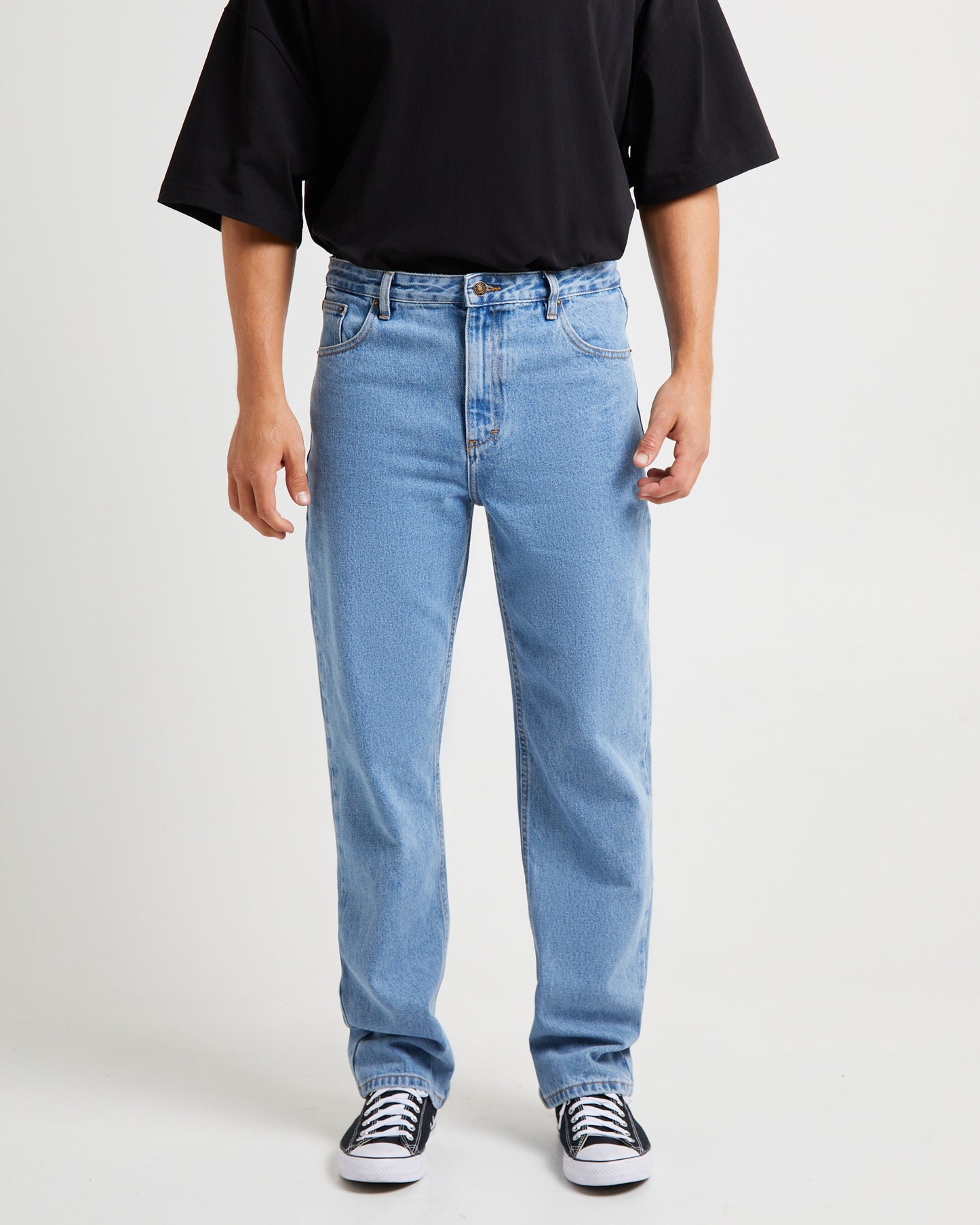 Fracture Straight Denim Jeans
