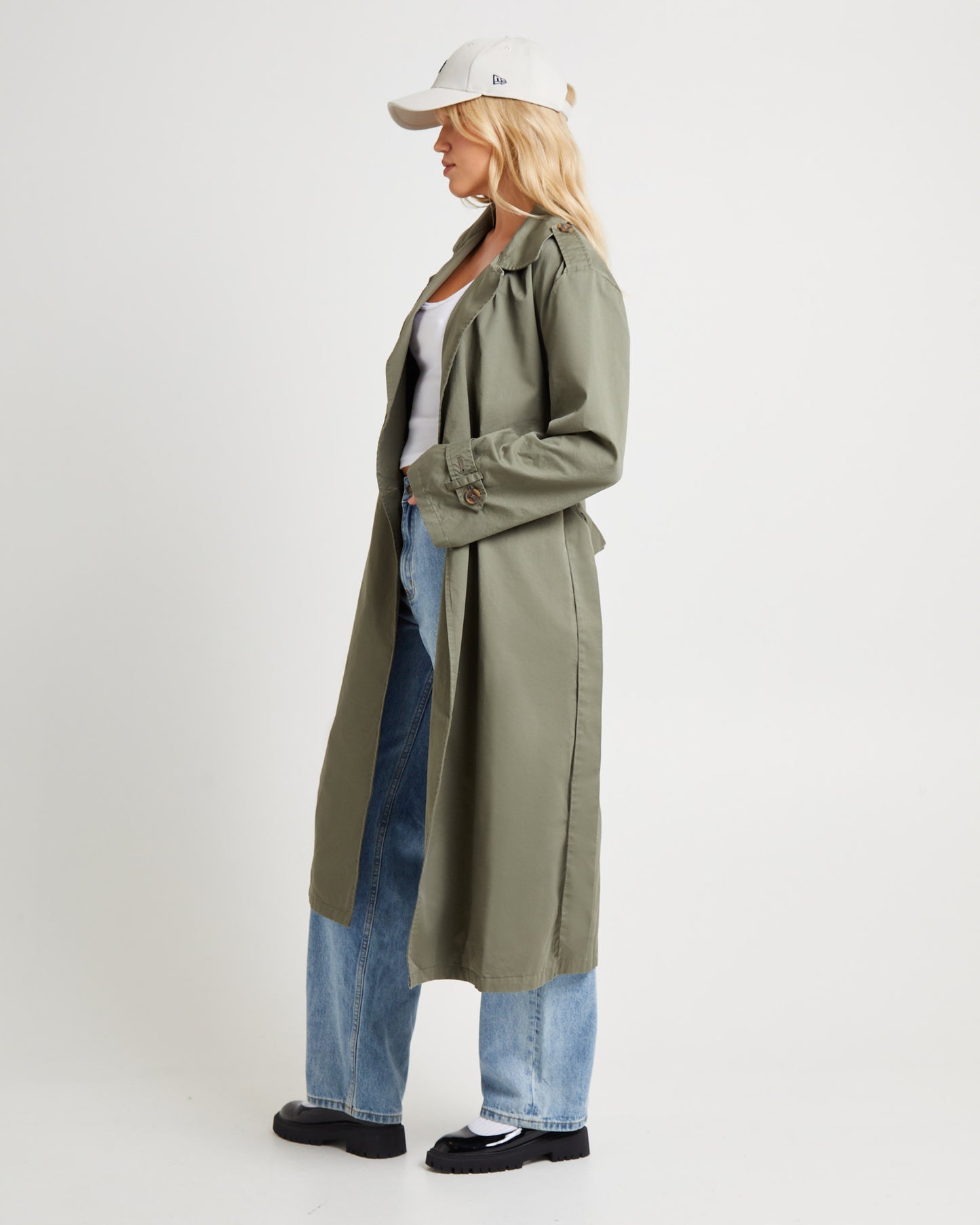 Tamika Trench Coat Olive