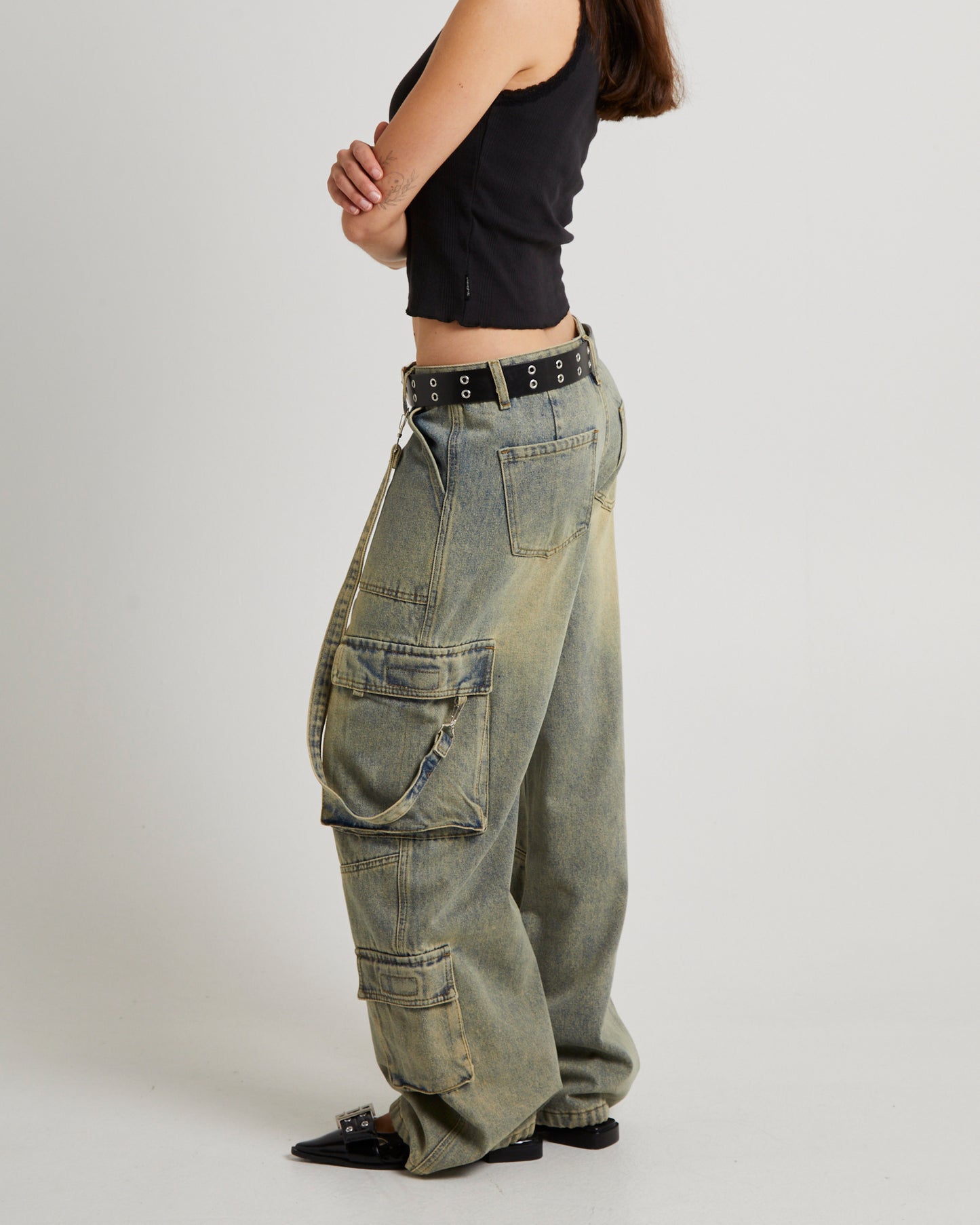 Unknown Diamonte Pointelle Tank Top