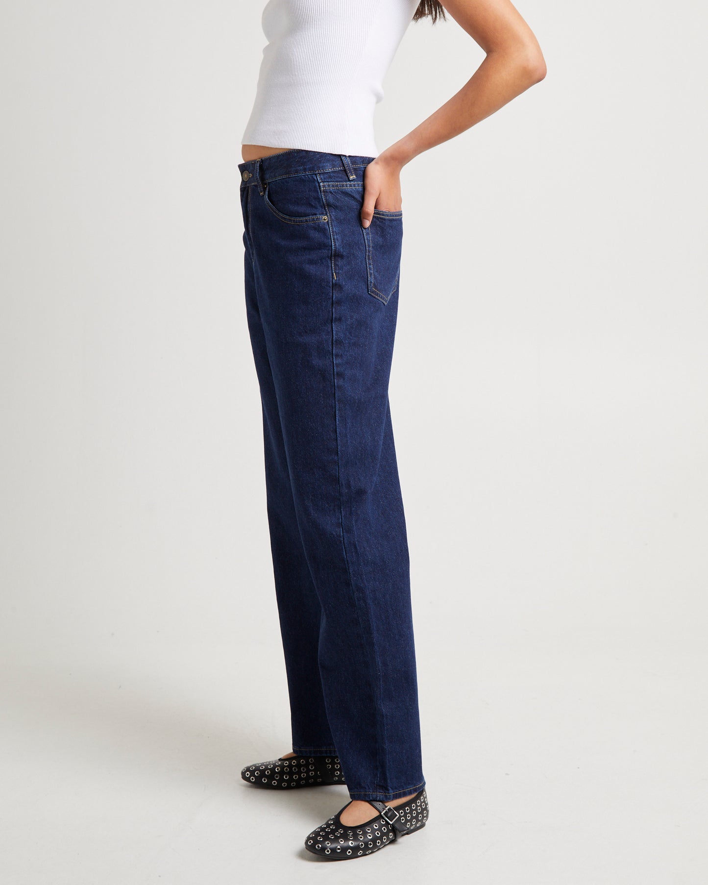 Alexa Mid Rise Relaxed Denim Jeans