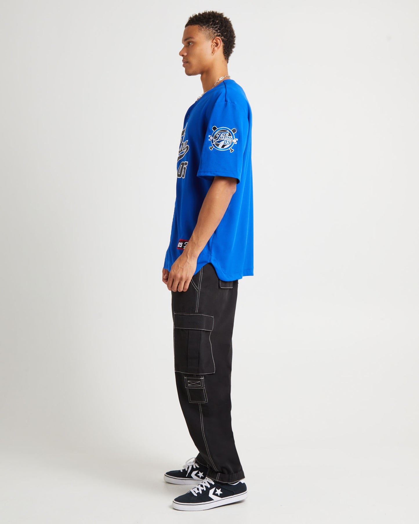 Varsity Baseball Jersey Blue