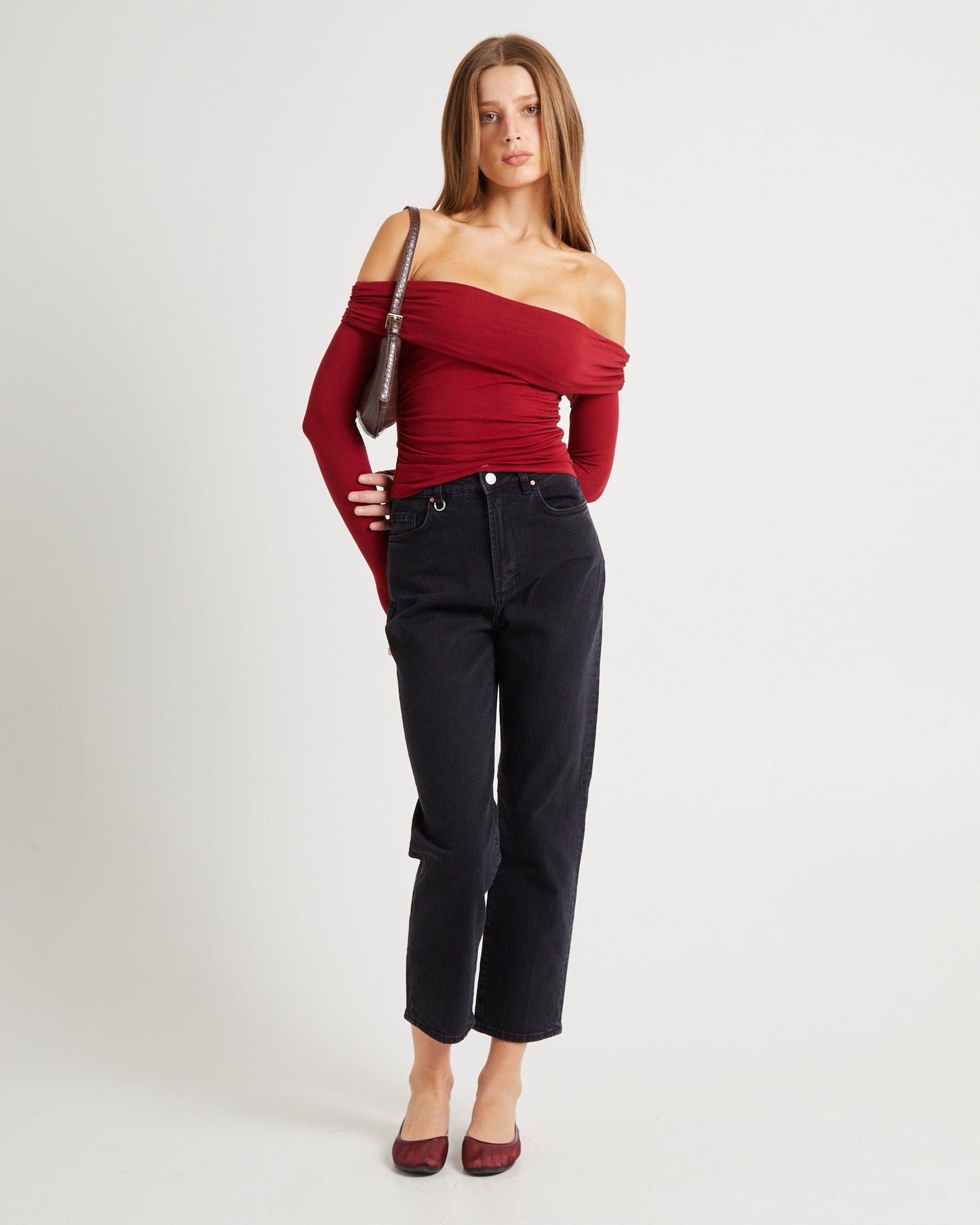 Kia Cold Shoulder Ruch Top