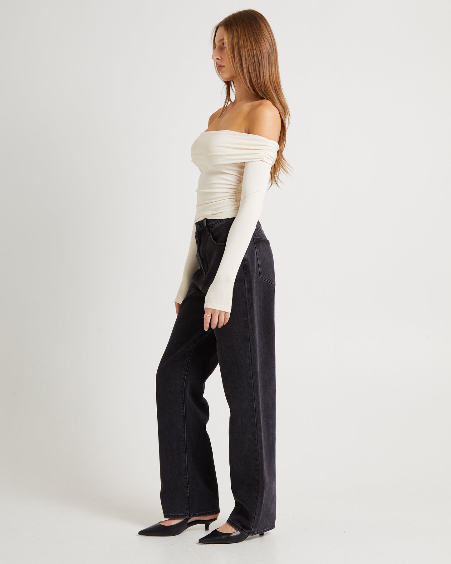 Kia Cold Shoulder Ruch Top