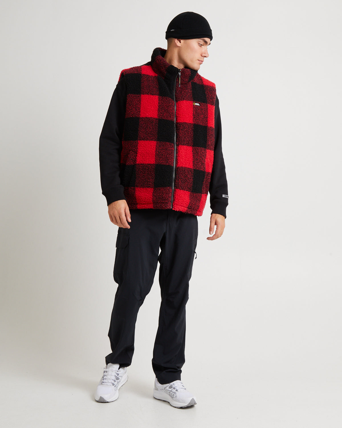 Jessener Insulated Reversible Fleece Vest Red RED
