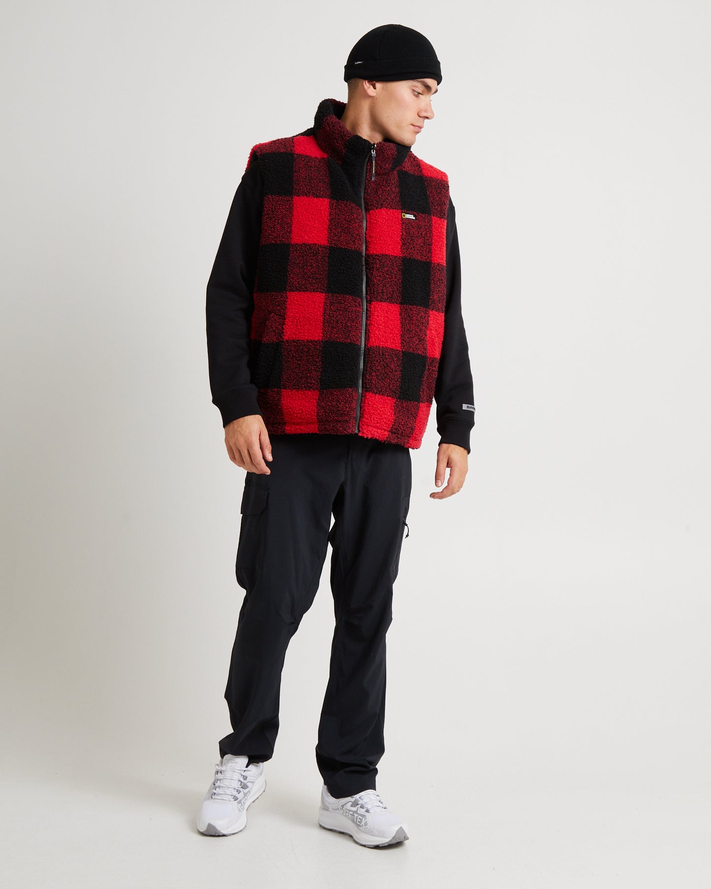 Jessener Insulated Reversible Fleece Vest Red