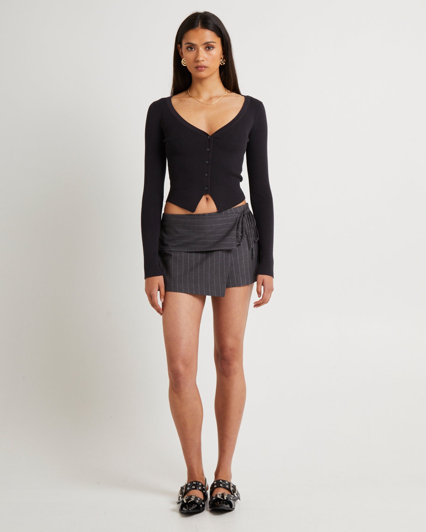 Kelse Knitted Long Sleeve Button Top