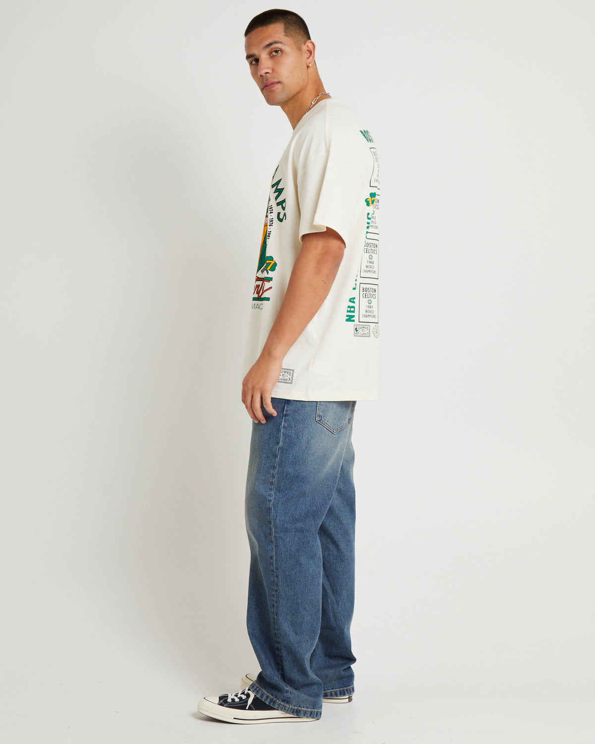 Boston Celtics History Of Champions T-Shirt EGRET
